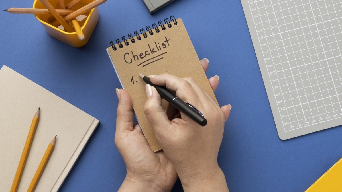 Removals checklist